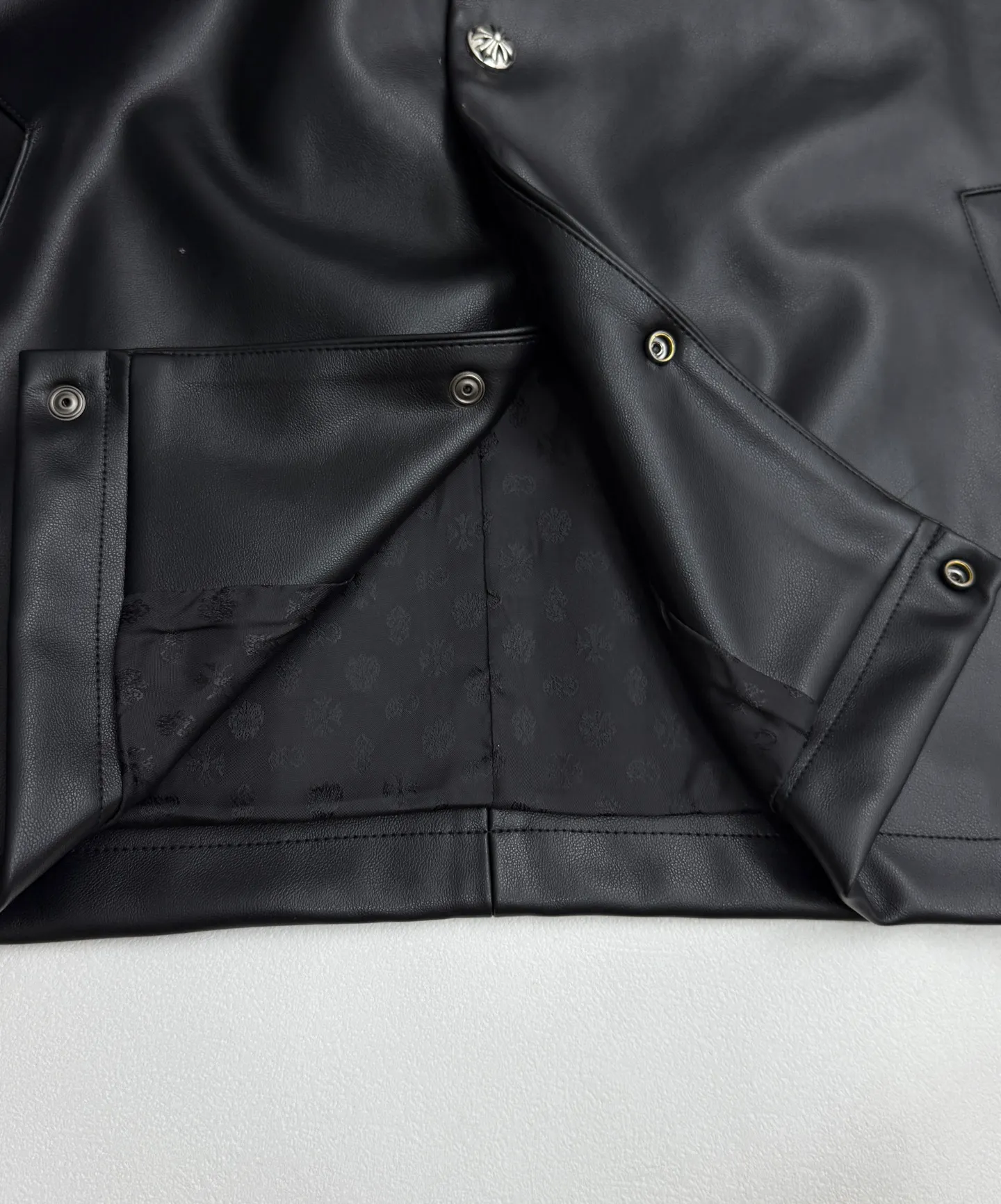 P580 Chrome Hearts Chrome Hearts Cross Leather Jacket S/M/L/XL